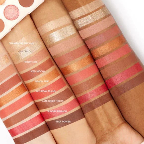 ColourPop Weekend Mood Pressed Powder Eye Shadow Palette Neutrals & Corals NIB - Picture 6 of 13